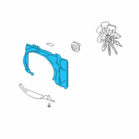 OEM 2004 Lincoln Navigator Upper Shroud Diagram - 2L1Z-8146-AA