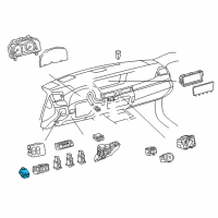 OEM 2019 Lexus GS300 Switch Assembly, Luggage Diagram - 84840-30251