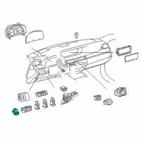 OEM 2014 Lexus GS450h Switch Assembly, Luggage Diagram - 84840-30251