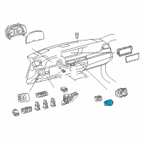 OEM 2016 Lexus ES300h Switch, Push Start Diagram - 89611-30132