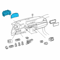 OEM Lexus GS200t Meter Assy, Combination Diagram - 83800-3AJ30