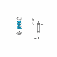 OEM 2003 Saturn Vue Coil Spring Diagram - 21990358