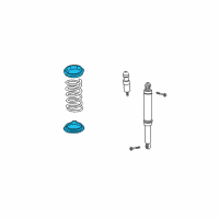 OEM 2003 Saturn Vue Insulator-Rear Spring Lower Diagram - 25878568