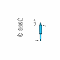 OEM 2006 Saturn Vue Rear Shock Absorber Kit Diagram - 22720109