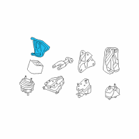 OEM Buick LaCrosse Front Mount Bracket Diagram - 10345832