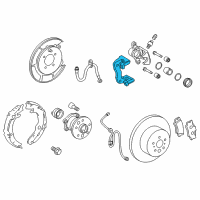 OEM 2018 Toyota Avalon Caliper Support Diagram - 47822-06110