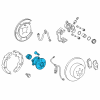 OEM 2015 Toyota Avalon Hub & Bearing Diagram - 42450-06110