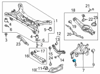 OEM 2020 Hyundai Sonata Bush-RR Assist Arm Diagram - 55258-L1000