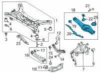 OEM Kia K5 Arm Complete-Rr LWR Diagram - 55211L3500