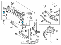 OEM 2021 Hyundai Sonata Bushing-Crossmember Diagram - 55418-L1000