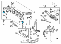 OEM Kia K5 BUSHING-CROSSMEMBER Diagram - 55418L1000