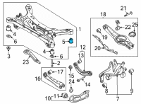 OEM 2020 Hyundai Sonata Bushing-Crossmember Diagram - 55418-L1100