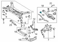 OEM 2020 Hyundai Sonata Bush-LWR Arm, RR Diagram - 55218-L1000