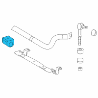 OEM 2013 Lexus CT200h Bush, Stabilizer, Rear Diagram - 48818-21110