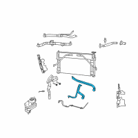 OEM Chrysler Sebring Hose-Radiator Outlet Diagram - 5058319AD