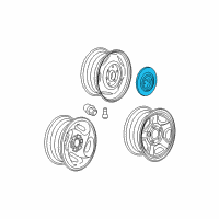 OEM Dodge Dakota Wheel Center Cap Diagram - XG76S4AAA