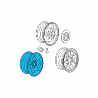 OEM 2008 Dodge Dakota Wheel Alloy Diagram - 1CU84SZ0AB