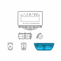 OEM 2016 BMW i3 Radio And A/C Control Panel Diagram - 61-31-9-379-123