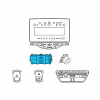 OEM 2021 BMW i3 Headlight Light Control Switch Diagram - 61-31-9-865-815