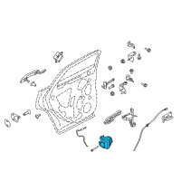 OEM 2018 Lincoln MKC Latch Diagram - BF6Z-5426413-A