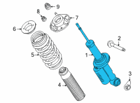 OEM 2021 Ford Bronco SHOCK ABSORBER ASY Diagram - MB3Z-18125-A