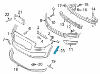 OEM 2019 Lincoln Nautilus Reflector Diagram - FA1Z-13A565-D