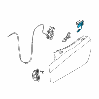 OEM 2016 Dodge Viper Handle-Front Door Exterior Diagram - 68096396AB