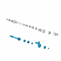 OEM 1998 Acura Integra Shaft Assembly, Half Diagram - 44500-SR3-J01