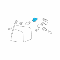 OEM 2015 Ford Focus High Mount Bulb Socket Diagram - BM5Z-13411-A