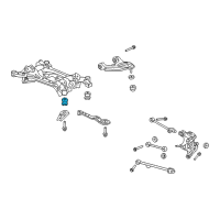 OEM Acura TSX Rubber, Rear Sub-Frame Mounting (Front ) Diagram - 50360-TA0-A01