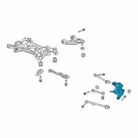 OEM 2013 Acura TSX Knuckle, Right Rear Diagram - 52210-TC0-T00