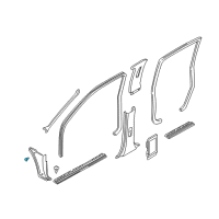 OEM Nissan D21 Clip Diagram - 63848-01G00