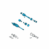 OEM 2015 Toyota Venza Axle Assembly Diagram - 43410-0T020