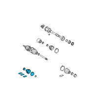 OEM 2009 Toyota Venza Inner Boot Diagram - 04437-0T030
