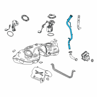 OEM 2018 Cadillac CT6 Filler Pipe Diagram - 84488692