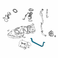 OEM 2019 Cadillac CT6 Tank Strap Diagram - 84032382