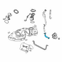 OEM 2019 Cadillac CT6 Filler Hose Diagram - 84549112