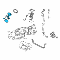 OEM 2016 Cadillac CT6 Fuel Gauge Sending Unit Diagram - 13590032