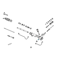 OEM 1997 Ford Mustang Steering Gear Bearings Diagram - D8BZ3552A