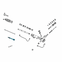 OEM Mercury Inner Tie Rod Diagram - F6SZ-3280-BA