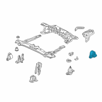 OEM 2001 Honda Accord Insulator, RR. Engine Mountingrubber (MT) Diagram - 50810-S84-A00