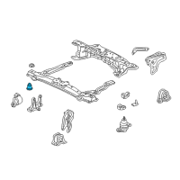 OEM 2003 Acura TL Insulator C, Sub-Frame Mounting (Lower) Diagram - 50280-S87-A00