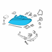 OEM BMW M3 Right Headlight Diagram - 63-11-7-182-518