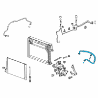 OEM 2017 Chevrolet Malibu AC Hose Diagram - 84053140