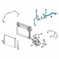 OEM 2018 Chevrolet Malibu Evaporator Tube Diagram - 84613081