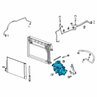 OEM 2017 Chevrolet Malibu Compressor Diagram - 84021290