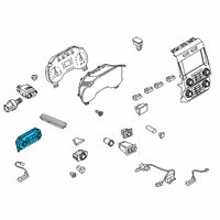 OEM Ford F-250 Super Duty Dash Control Unit Diagram - HC3Z-19980-C