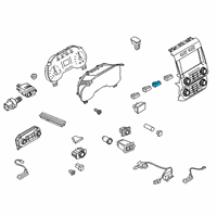 OEM 2016 Ford F-150 Hazard Switch Diagram - FL3Z-13350-AA