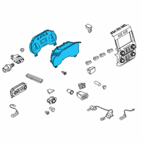 OEM 2021 Ford F-250 Super Duty Cluster Assembly Diagram - LC3Z-10849-S