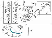 OEM Acura MDX Band Complete, Front Diagram - 17521-TYA-A00
